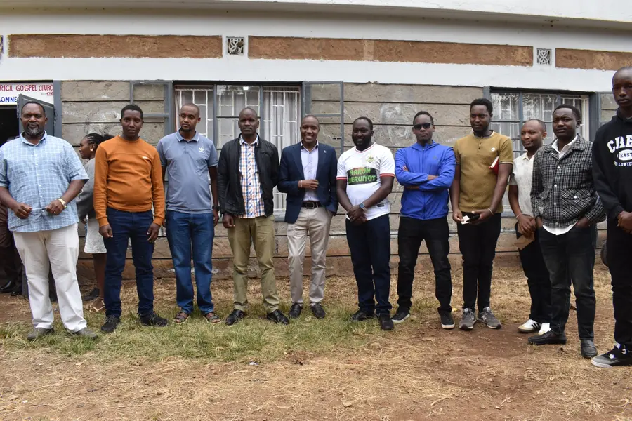 Men standing together after fellowship